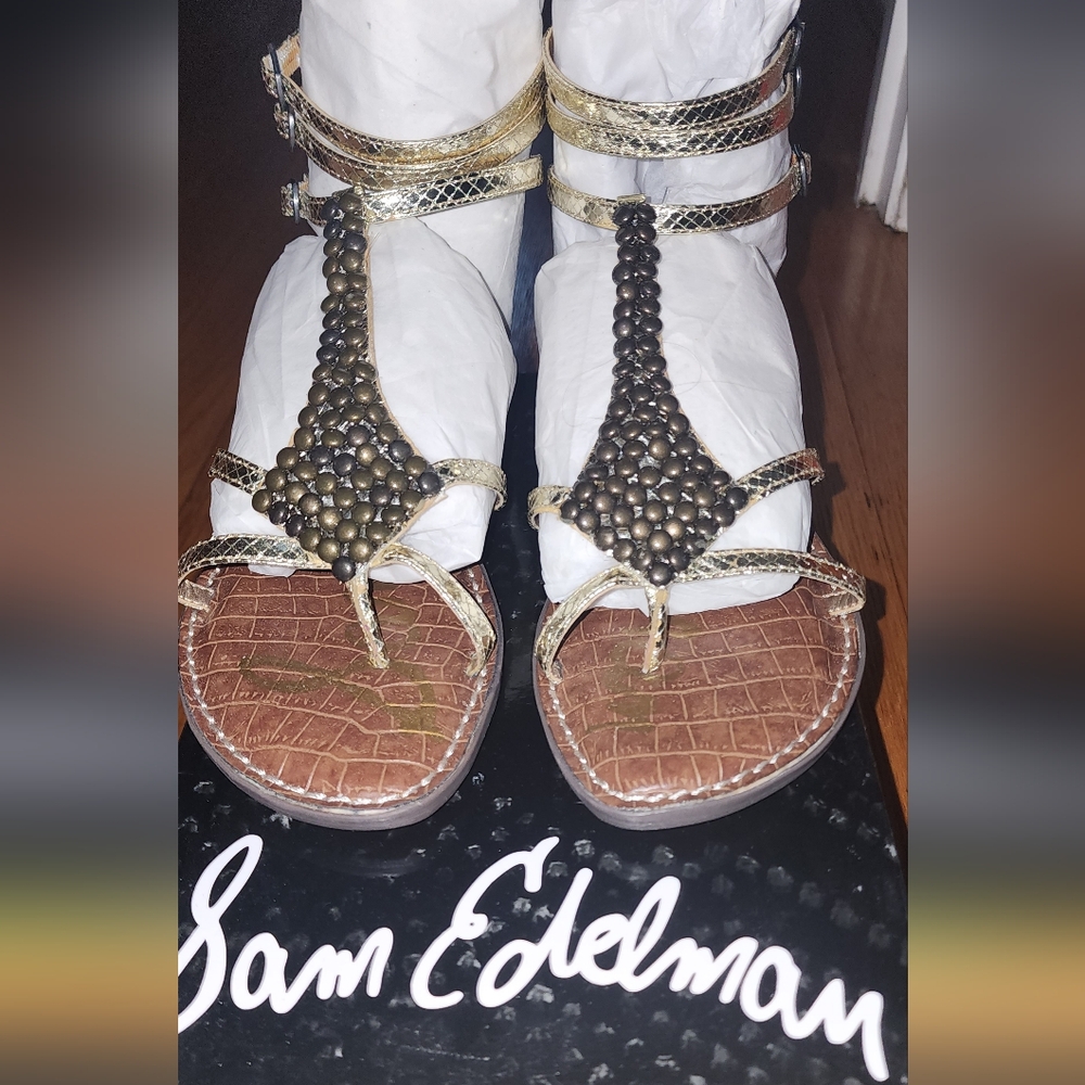 Sam Edelman - Ginger Sandal - Gold Boaprt
